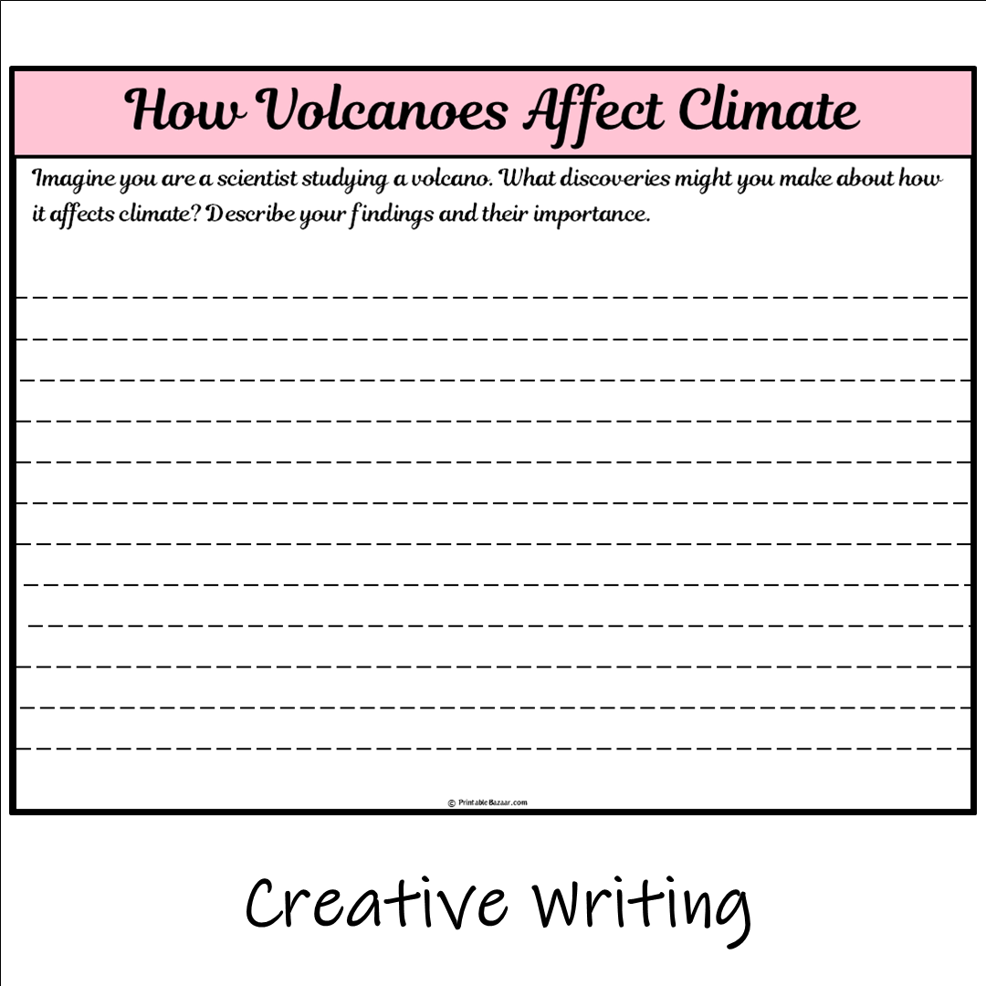 How Volcanoes Affect Climate | Main Idea and Supporting Details Reading Passage and Questions