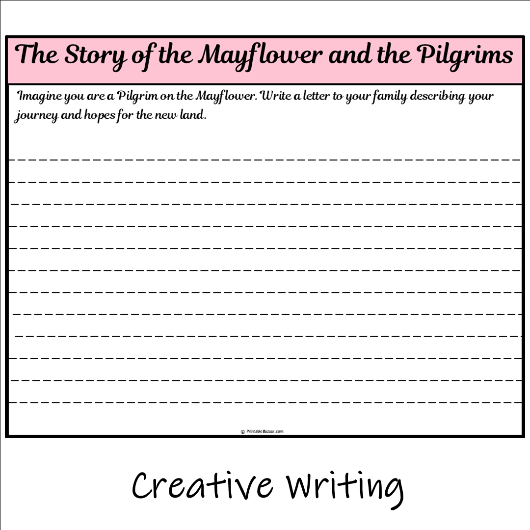 The Story of the Mayflower and the Pilgrims | Main Idea and Supporting Details Reading Passage and Questions