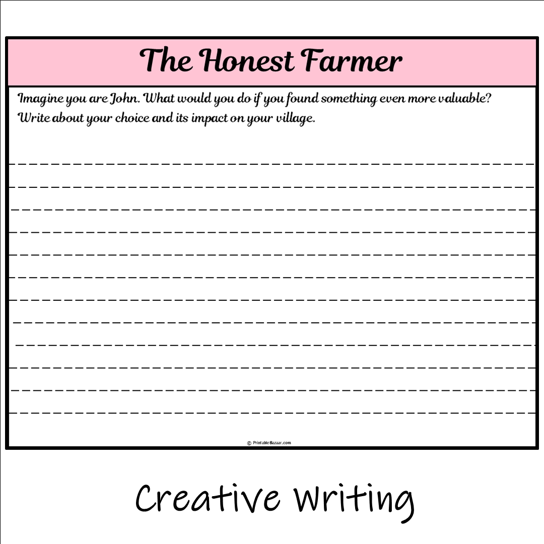 The Honest Farmer | Main Idea and Supporting Details Reading Passage and Questions