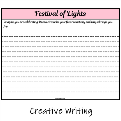 Festival of Lights | Main Idea and Supporting Details Reading Passage and Questions