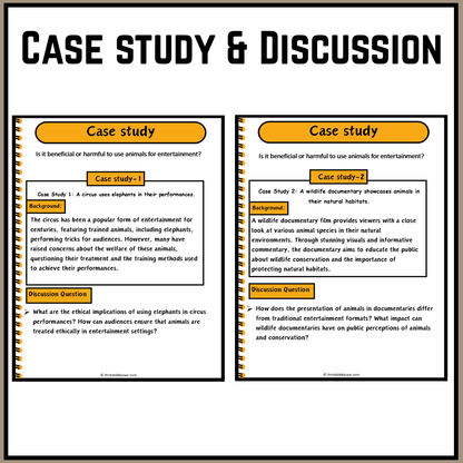 Is it beneficial or harmful to use animals for entertainment? | Debate Case Study Worksheet