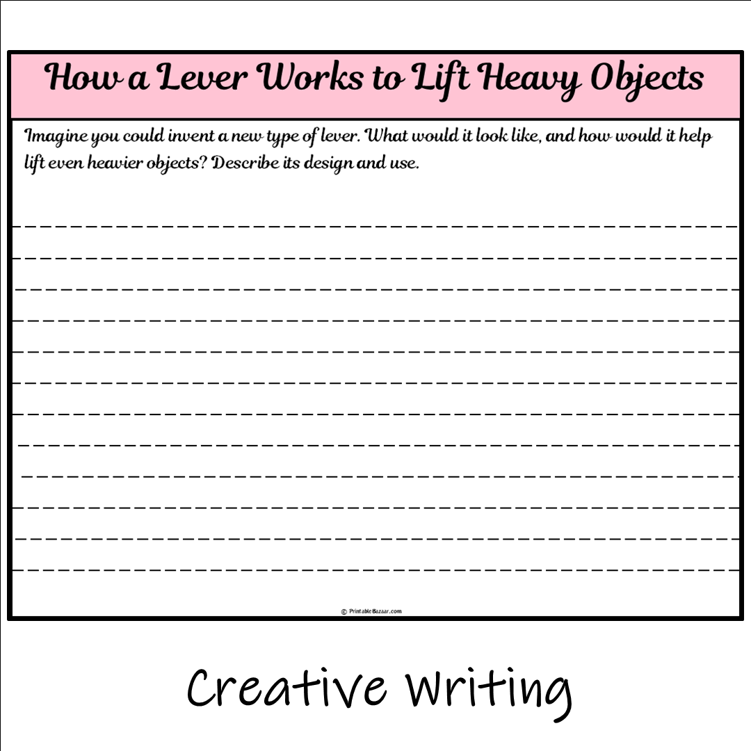 How a Lever Works to Lift Heavy Objects | Main Idea and Supporting Details Reading Passage and Questions