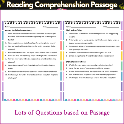 Tundra Ecosystems | Reading Comprehension Passage and Questions