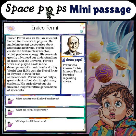 Enrico Fermi | Space Pops Reading Passage and Questions