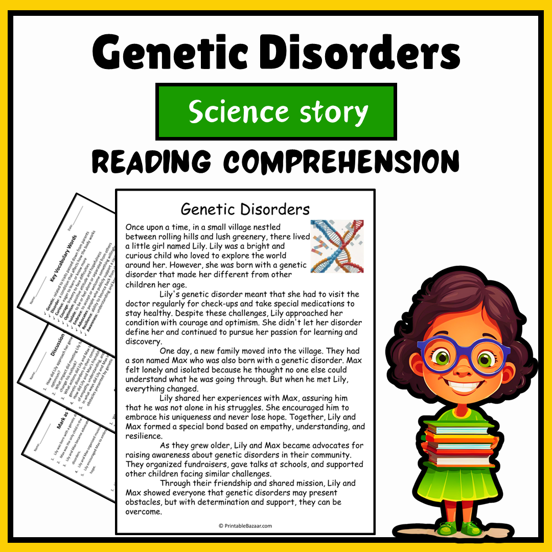 Genetic Disorders | Science Story Reading Comprehension Activity