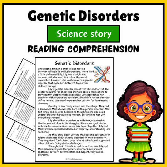 Genetic Disorders | Science Story Reading Comprehension Activity