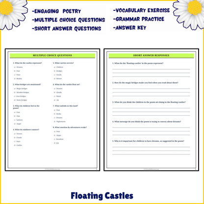 Floating Castles | Poem Grammar Worksheet Printable Activity