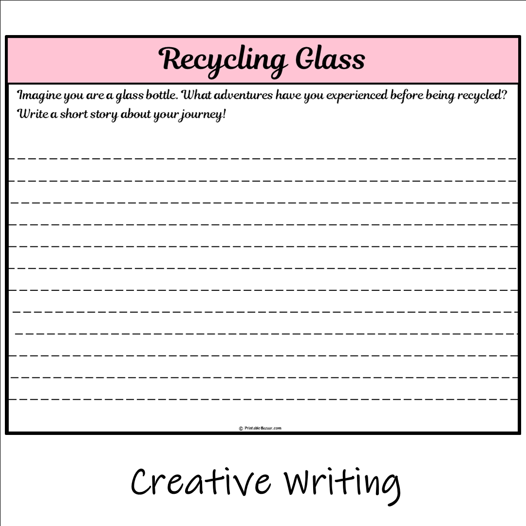 Recycling Glass | Main Idea and Supporting Details Reading Passage and Questions