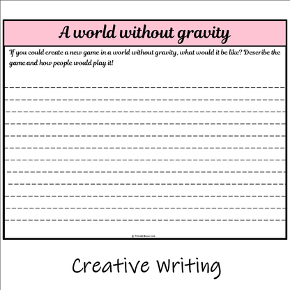 A world without gravity | Main Idea and Supporting Details Reading Passage and Questions