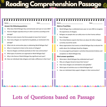 World Refugee Day | Reading Comprehension Passage and Questions