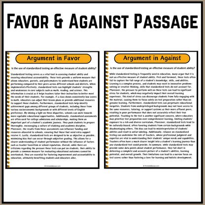 Is the use of standardized testing an effective measure of student ability? | Debate Case Study Worksheet