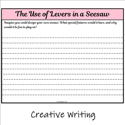 The Use of Levers in a Seesaw | Main Idea and Supporting Details Reading Passage and Questions