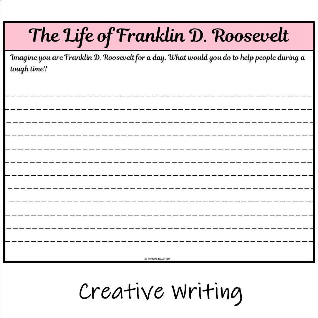 The Life of Franklin D. Roosevelt | Main Idea and Supporting Details Reading Passage and Questions