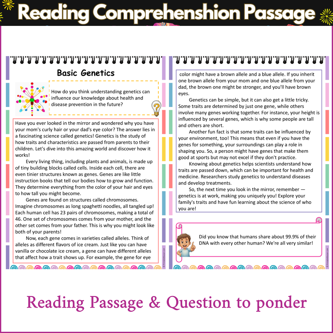 Basic Genetics | Reading Comprehension Passage and Questions