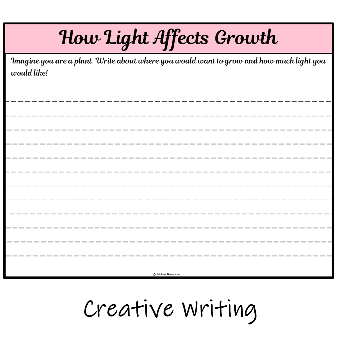 How Light Affects Growth | Main Idea and Supporting Details Reading Passage and Questions