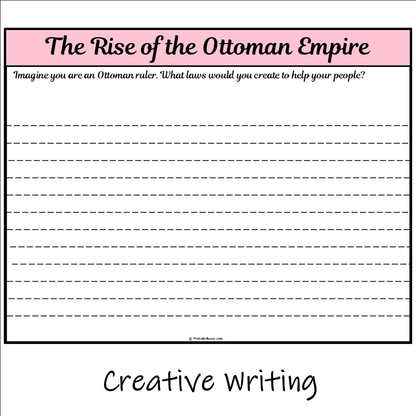 The Rise of the Ottoman Empire | Main Idea and Supporting Details Reading Passage and Questions