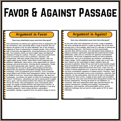 Does mass urbanization cause more harm than good? | Debate Case Study Worksheet