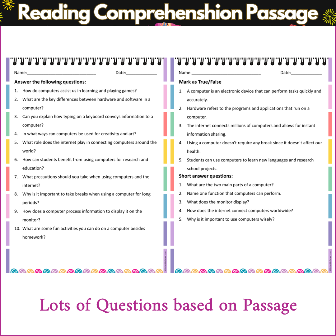 Introduction to Computers | Reading Comprehension Passage and Questions