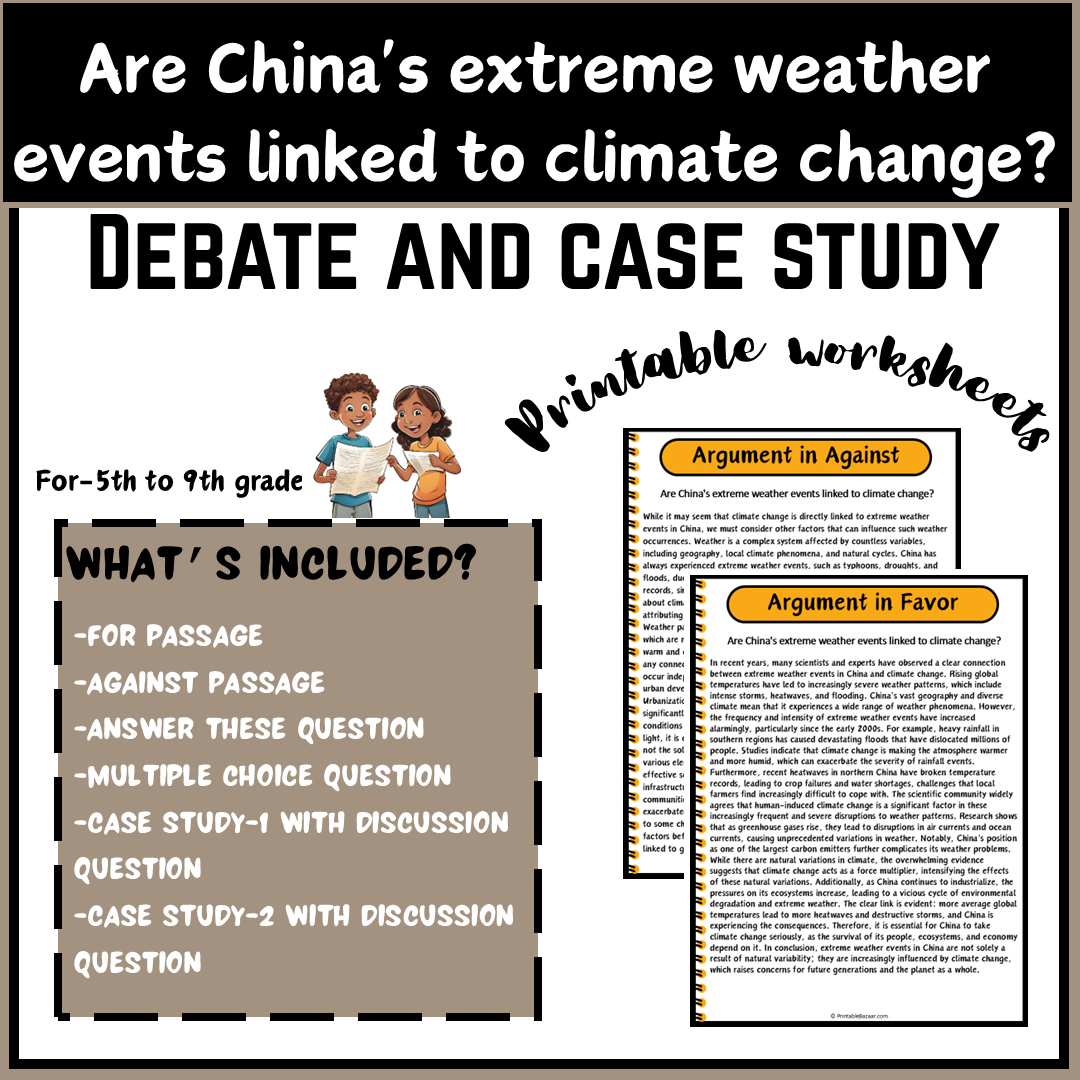 Are China's extreme weather events linked to climate change? | Debate Case Study Worksheet