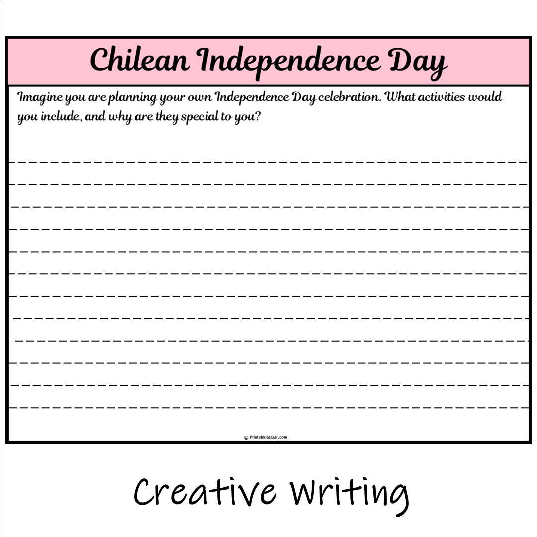 Chilean Independence Day | Main Idea and Supporting Details Reading Passage and Questions