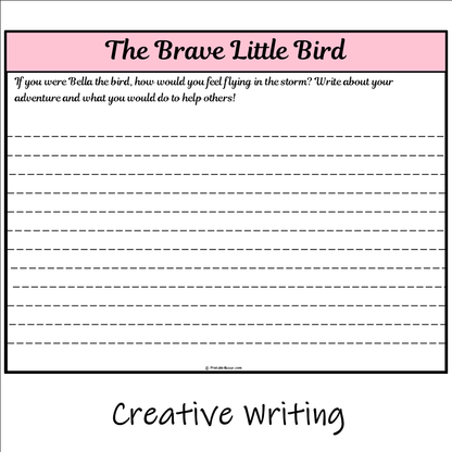 The Brave Little Bird | Main Idea and Supporting Details Reading Passage and Questions