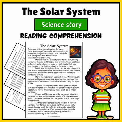 The Solar System | Science Story Reading Comprehension Activity