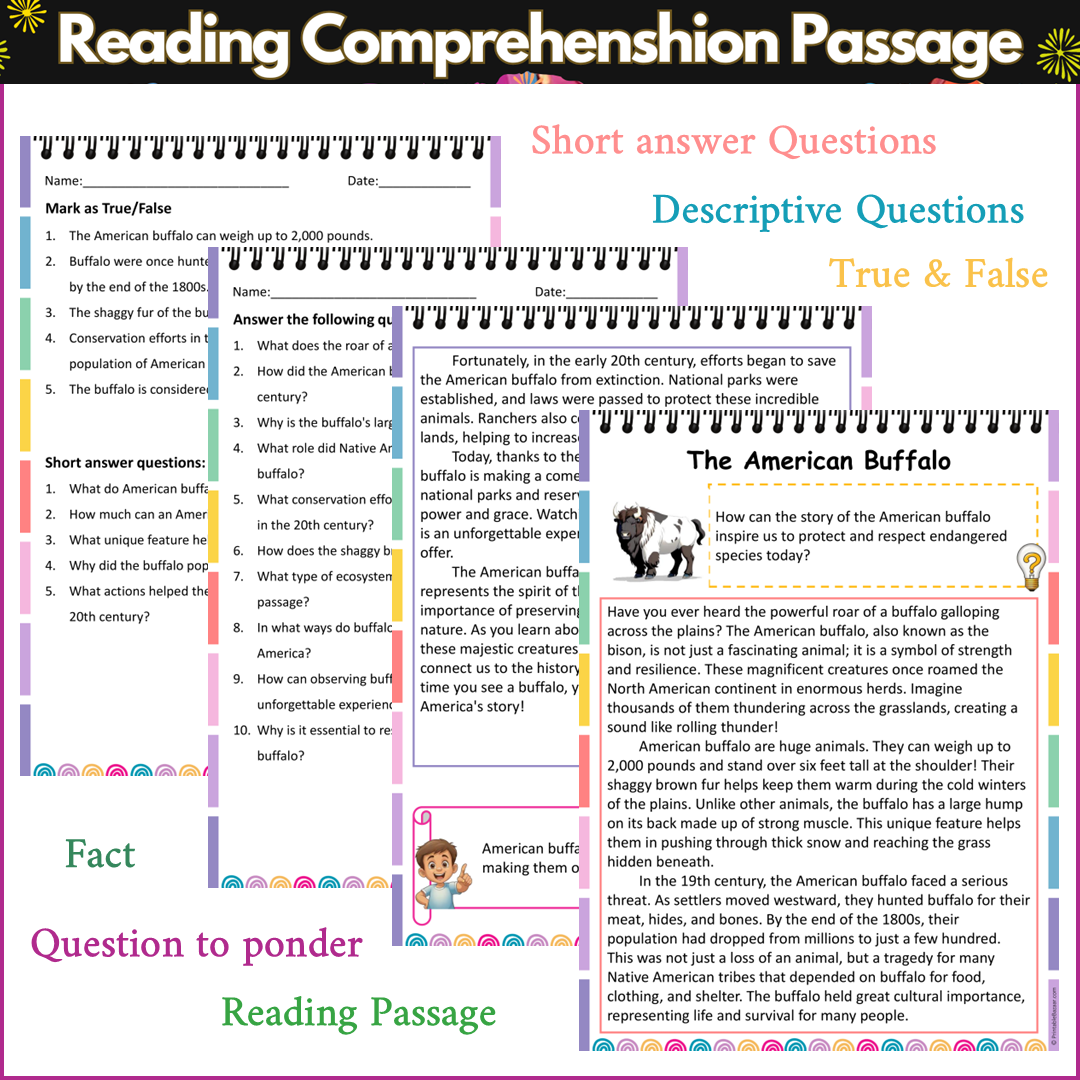 The American Buffalo | Reading Comprehension Passage and Questions