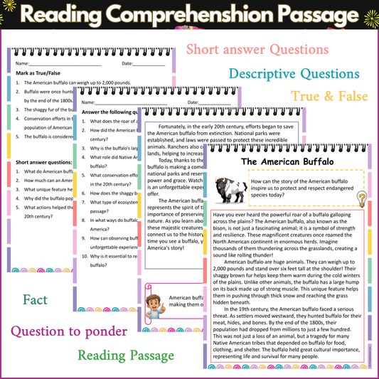 The American Buffalo | Reading Comprehension Passage and Questions