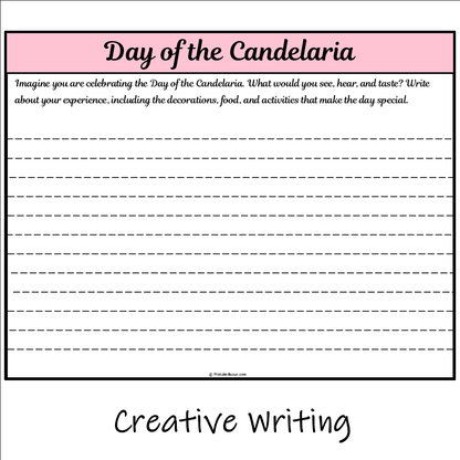 Day of the Candelaria | Main Idea and Supporting Details Reading Passage and Questions