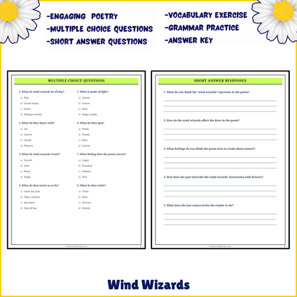 Wind Wizards | Poem Grammar Worksheet Printable Activity