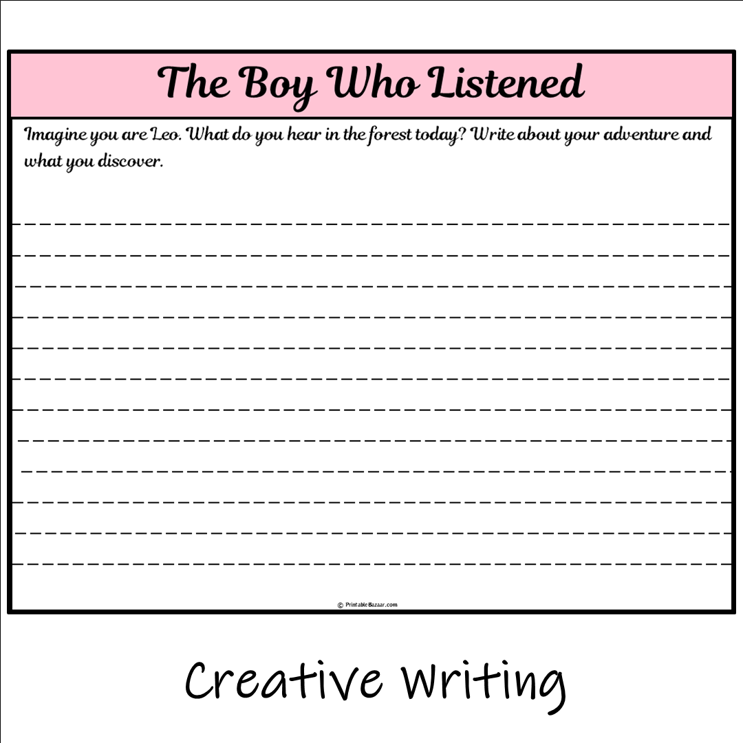 The Boy Who Listened | Main Idea and Supporting Details Reading Passage and Questions