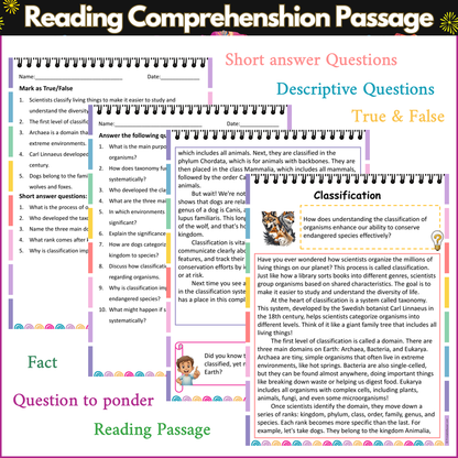 Classification | Reading Comprehension Passage and Questions
