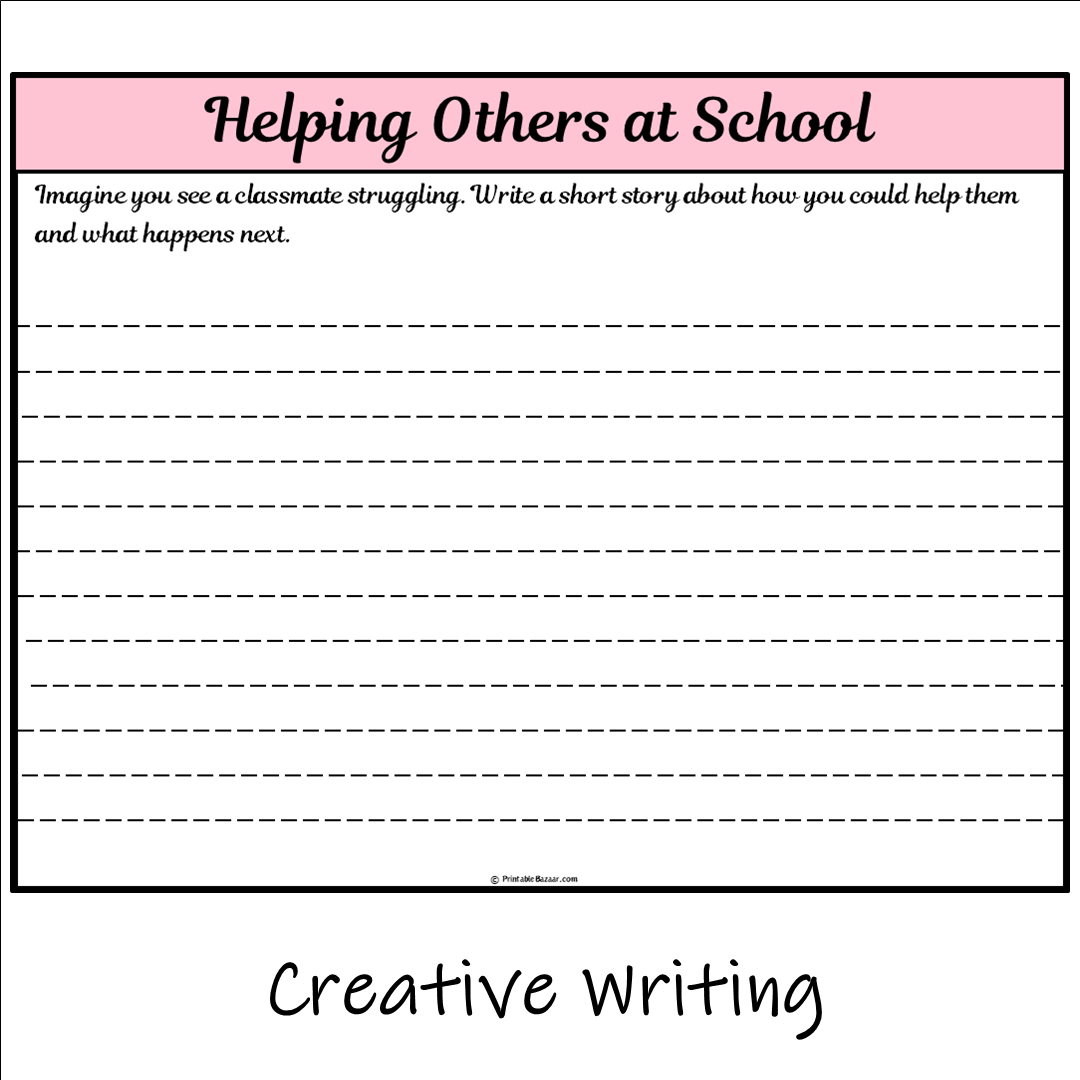 Helping Others at School | Main Idea and Supporting Details Reading Passage and Questions