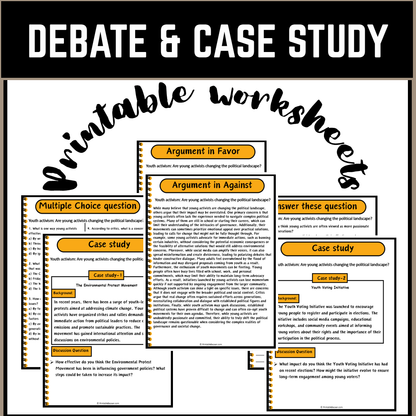 Youth activism: Are young activists changing the political landscape? | Debate Case Study Worksheet