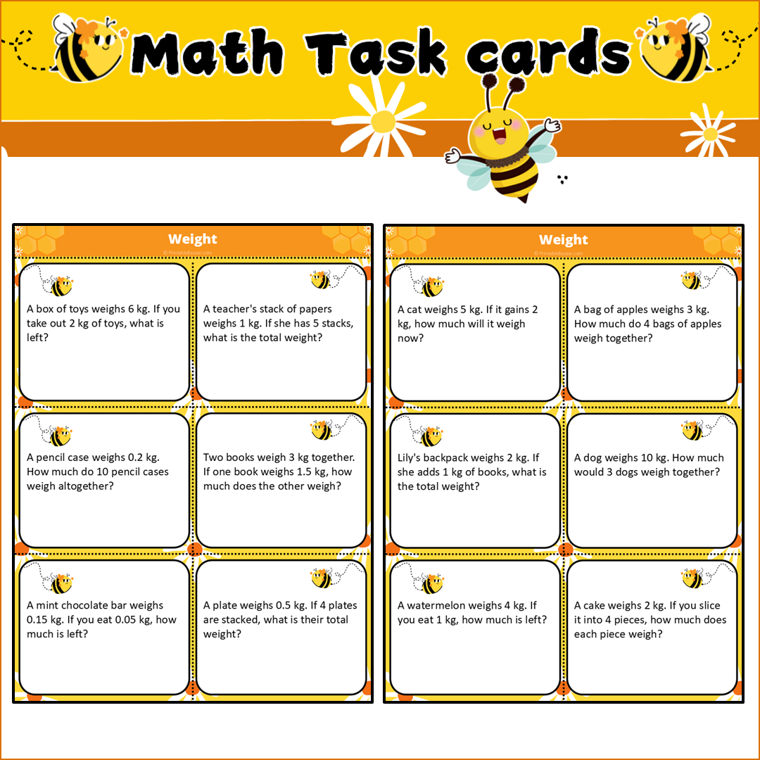 Weight | Math Task Cards