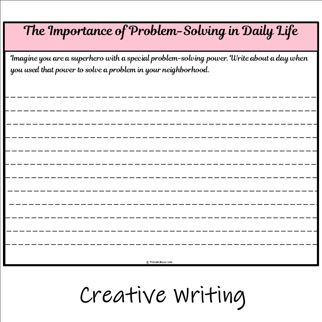 The Importance of Problem-Solving in Daily Life | Main Idea and Supporting Details Reading Passage and Questions