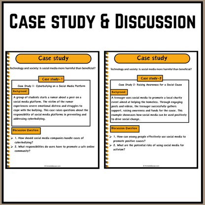 Technology and society: Is social media more harmful than beneficial? | Debate Case Study Worksheet