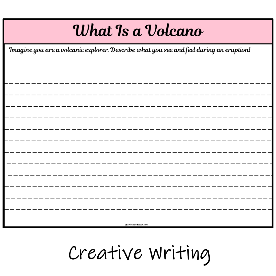 What Is a Volcano | Main Idea and Supporting Details Reading Passage and Questions