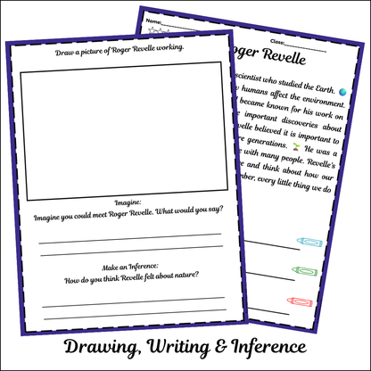 Roger Revelle | Short Reading Comprehension Creative Worksheet