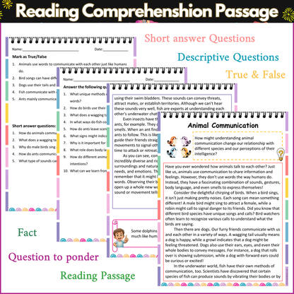 Animal Communication | Reading Comprehension Passage and Questions