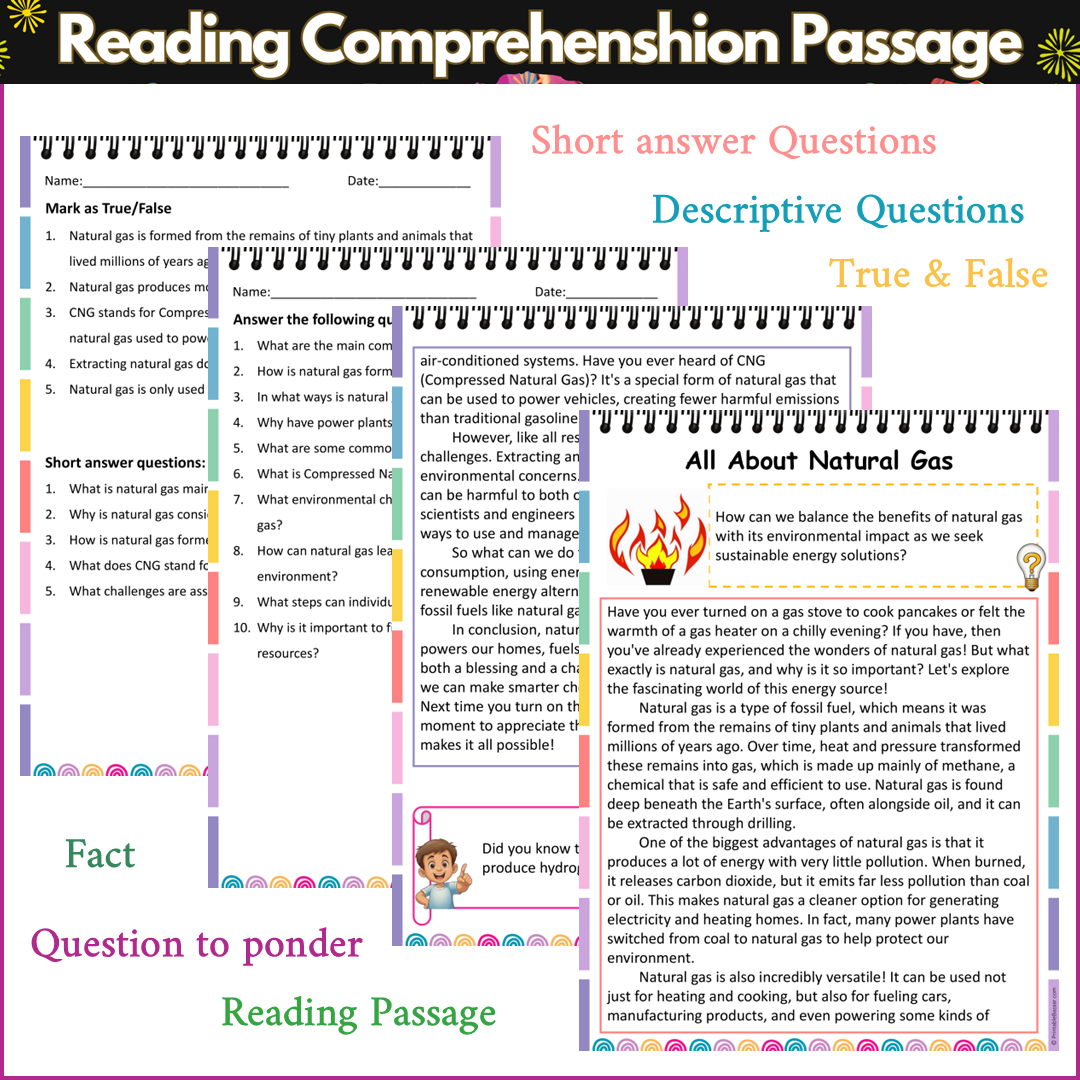 All About Natural Gas | Reading Comprehension Passage and Questions