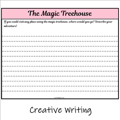 The Magic Treehouse | Main Idea and Supporting Details Reading Passage and Questions