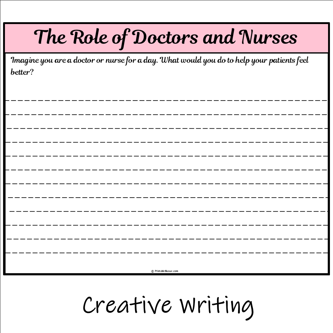The Role of Doctors and Nurses | Main Idea and Supporting Details Reading Passage and Questions