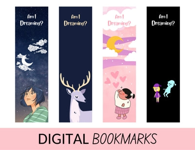 Am I Dreaming Bookmarks, Lucid Dreaming, Instant Download , Printable, Digital, Book Accessories