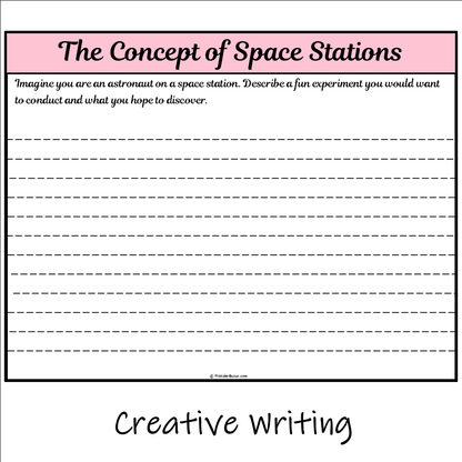 The Concept of Space Stations | Main Idea and Supporting Details Reading Passage and Questions