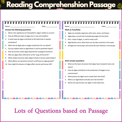 Algae | Reading Comprehension Passage and Questions
