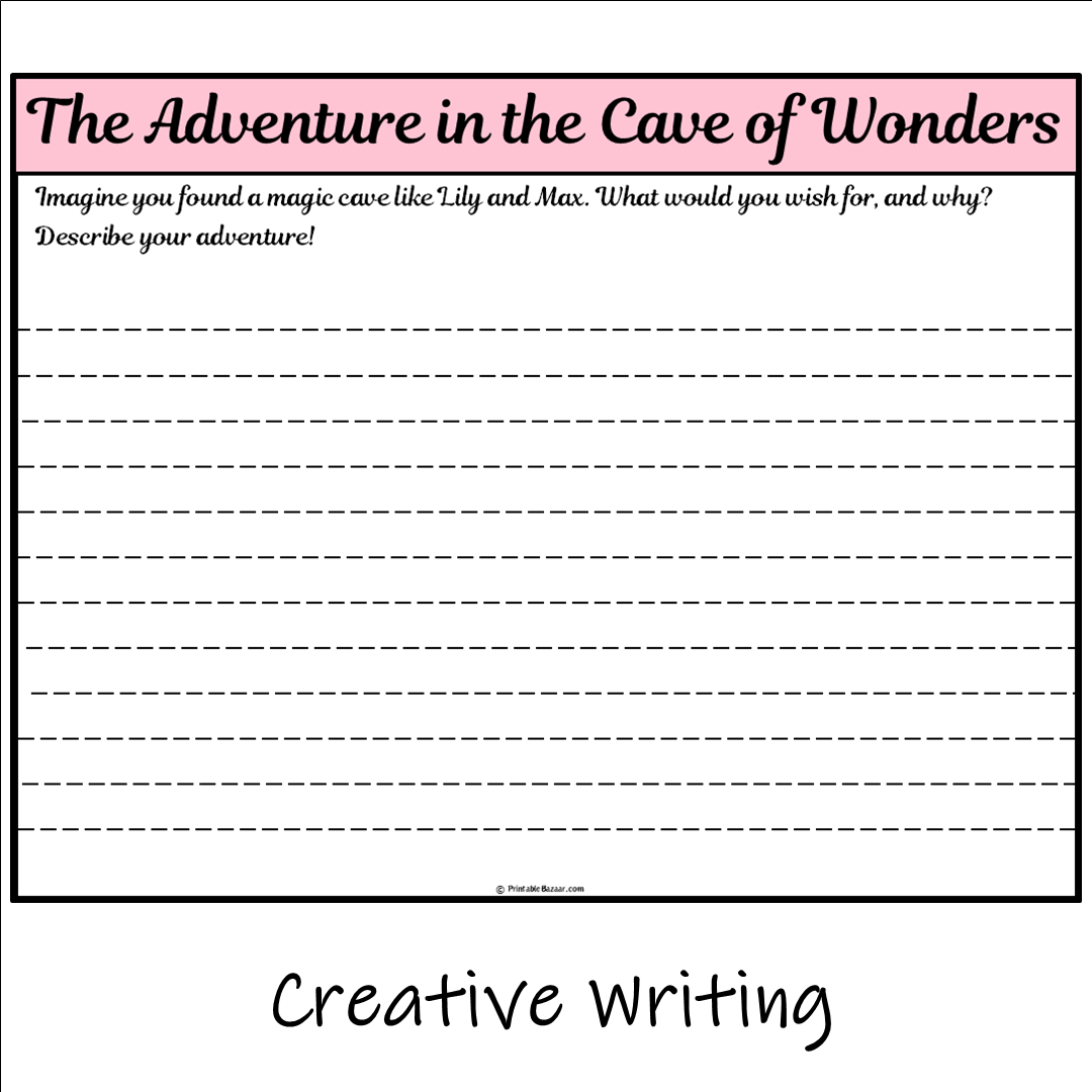 The Adventure in the Cave of Wonders | Main Idea and Supporting Details Reading Passage and Questions