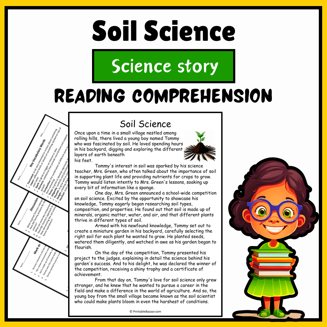 Soil Science | Science Story Reading Comprehension Activity