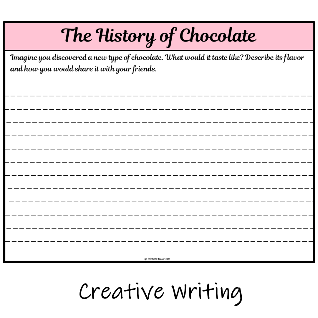 The History of Chocolate | Main Idea and Supporting Details Reading Passage and Questions