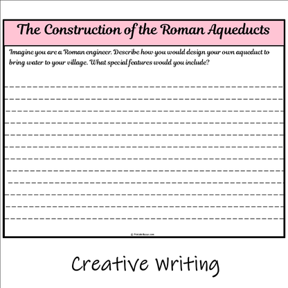 The Construction of the Roman Aqueducts | Main Idea and Supporting Details Reading Passage and Questions